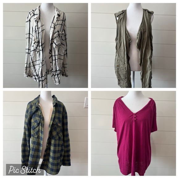 Grace & Lace Short Sleeve Tops & Jacket Bundle - Size XL - Picture 2 of 2